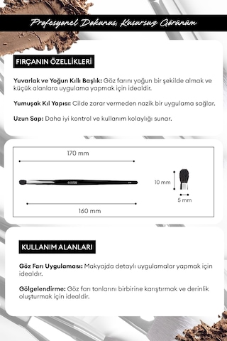 Detay Fırçası Cre'ars Petit Crease Brush 119
