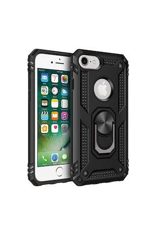 Apple Uyumlu iPhone 6S Yüzüklü Standli Vega Kilif Ekran Koruyucu 510330988