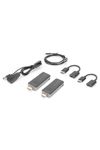 Kablosuz Hdmı Sinyal Uzatma Seti, 50 Metre Dongle