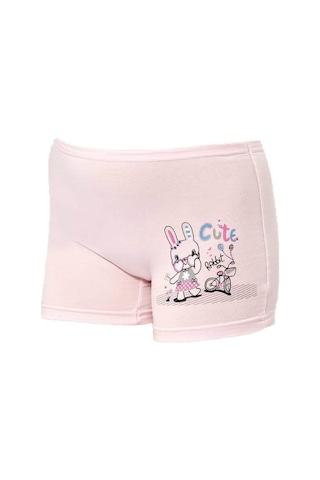 12 Adet Kota Kız Çocuk Baskılı Boxer Karışık Renk 3409