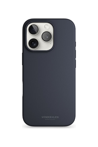 Vonmahlen Apple Uyumlu iPhone 16 Pro Magsafe Silikon Kılıf Lacivert