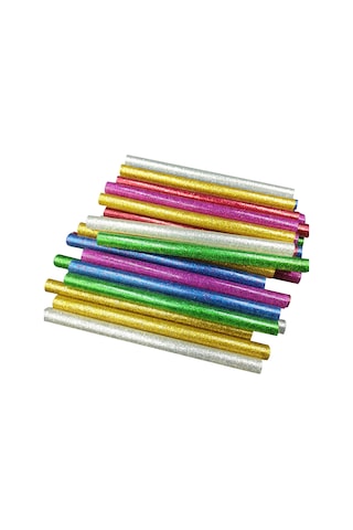 Yaleker 50 Adet Renkli Mini Sıcak Yapıştırıcı Çubuk - El Sanatları Ve Hobi İçin