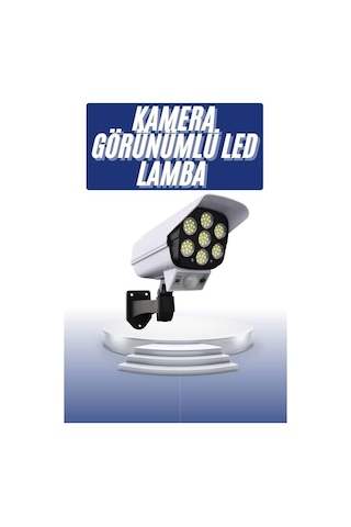 Solar Bahçe Lambası Uzaktan Kumandalı Kamera Görünümlü Hareket Sensörlü 87743553