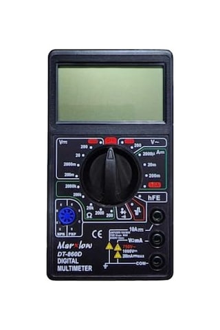 Dt860d Dijital Multimetre Geniş Ekranlı Ölçü Aleti