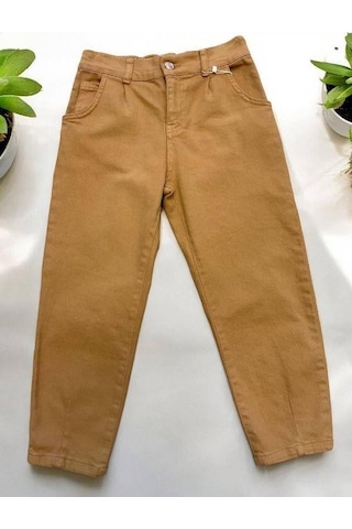 Nk Kids Kız Çocuk Mevsimlik Pensli Gabardin Pantolon-14599 Vizon