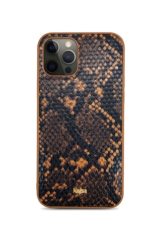 Kajsa Apple Uyumlu iPhone 12 Pro Max Kılıf Kajsa Glamorous Serisi Snake Pattern Kapak ZORE-218949