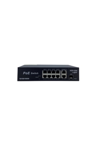 Longline 8 Port Gigabit PoE Switch | 2 Uplink Port + 1 SFP