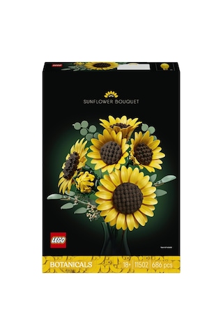 Lego Botanicals Ayçiçeği Buketi 11502 - Yetişkinler İçin Çeşitli Gelişim Aşamalarında 6 Ayçiçeği İçeren D Çok Renkli