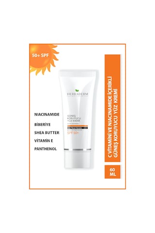 Herbaderm Suya Dayanıklı Güneş Kremi Spf 50+ 75 ML
