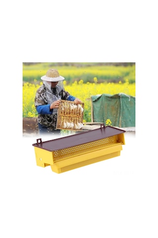 Jeemson Arı Kovanı Polen Toplayıcı - Plastik Yapı, Vantilli Polen Tablası, Kolay Kurulum, Arı Dostu Ve Dayanıklı