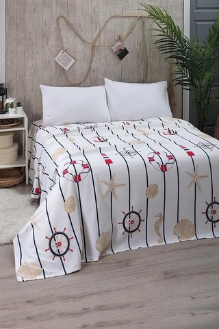 Marine Tek Kişilik Pike Yatak Örtüsü 170 X 230 Çok Renkli