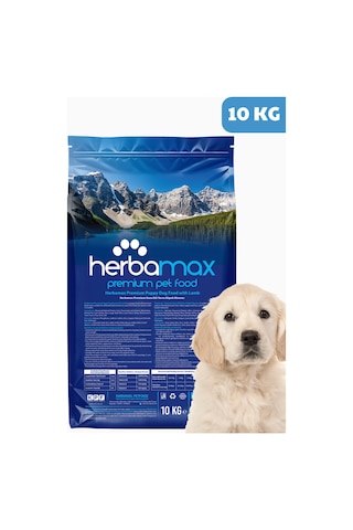 Herbamax Puppy Kuzu Etli ve Pirinçli Yavru Köpek Maması 10 KG