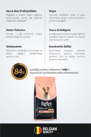 Reflex Plus Mini Irk Kısırlaştırılmış Kuzulu Yetişkin Köpek Maması 3 Kg
