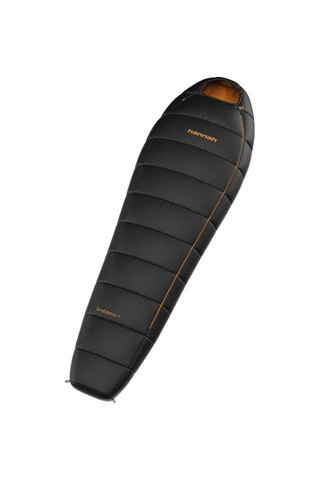 Hannah Sherpa 300 Uyku Tulumu - Sağ Jet Black-inca Gold - 190p Siyah