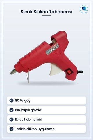 Sıcak Silikon Tabancası 80 W Kalın Yapı Elektrikli Yapıştırma Ev