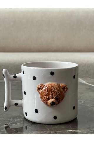 Dev Boy Kahve Teddy Kafa 420ml Kupa Çok Renk