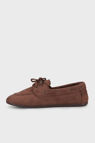 Pierre Cardin Süet Loafer Ayakkabı Bayan Ayakkabı Pc56300 Kahve