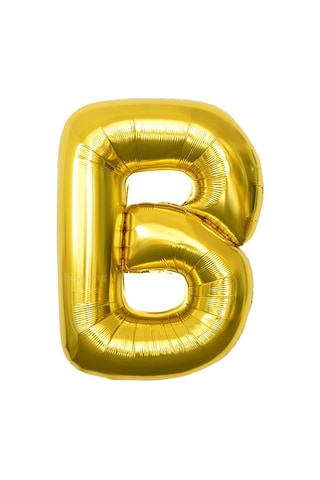 Harf Folyo Balon Altın Gold B Harfi 32inç 80cm