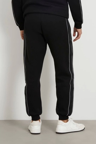 Guess Erkek Yanı Logolu Jogger Pantolon Siyah