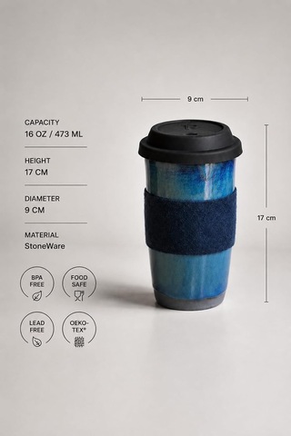 Lexroo Travel Mug - Element Serisi - Marea