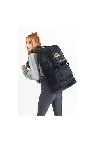 Meschain 55+10 Litre Körüklü Dağcı Sırt Çantası Su Geçirmez Çok Gözlü Okul Kampçı Seyahat Dağcı Outdoor Sırt Çantası - Siyah