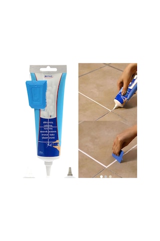 5 Adet Beyaz Derz Dolgusu - Lavabo Küvet Fayans Derzi Kalemi 380g