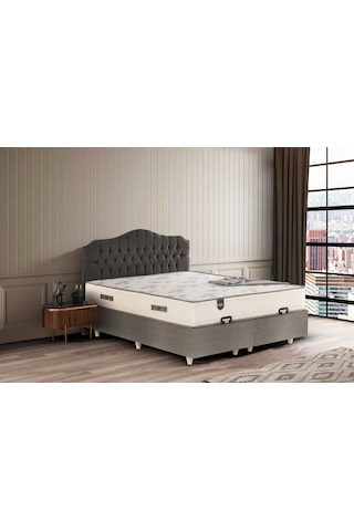 Çift Kişilik Basic Plus Baza 8 Mm Mdf +azra Sleepy Yatak + Prenses Seti Yatak Baza Başlık - 120 X 200 Cm 150x200
