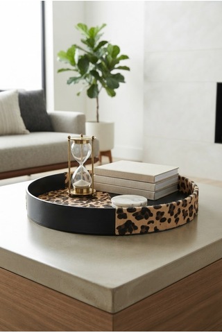 Tepsi Casalona Kahve Leopar Tüy