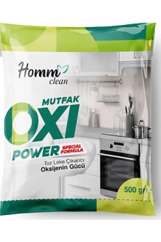 Homm Clean Oxi Power Mutfak Toz Leke Çıkarıcı 500 G Homm Clean Oxi Power Mutfak Toz Leke Çıkarıcı 500 G