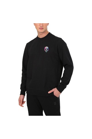 Esqudo Skull Erkek Sweatshirt ESWTP0001  Siyah L