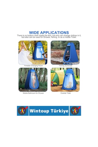 Outdoor Piknik Balıkçılık Duş Tuvalet Gizlilik Pratik Taşıma Çantalı Otomatik Kamp Giyinme Çadırı Çok Renkli