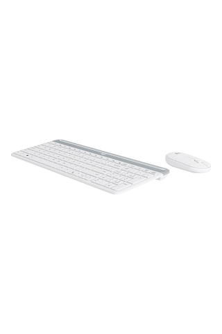 Logitech Mk470 Kablosuz Beyaz İnce İngilizce Q Klavye + Mouse Seti Optik