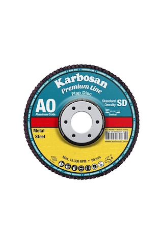 Karbosan 982980 115mm 60 Kum Alüminyum Oksit Flap Disk 10 Adet