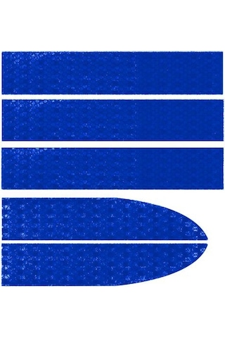 Jms Araba Aksesuarları Şık Koruyucu Su Geçirmez Araba Vücut Yansıtıcı Etiket Bant Mavi 5 Adet