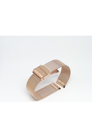 16Mm Rose Bakır Renk Hasır Ince Örgü Metal Saat Kordonu