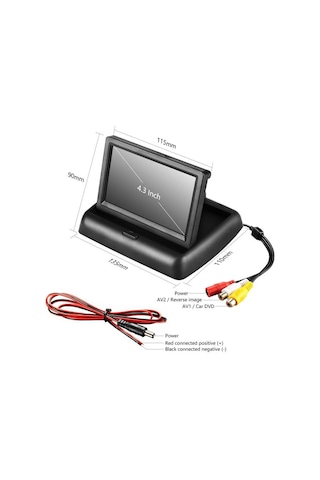 UNIQUE UQ-D2 4,3 inç Katlanır Monitör