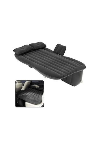 Avenli Floked Air Bed Tek Kişilik 180cm 85cm 33m Siyah