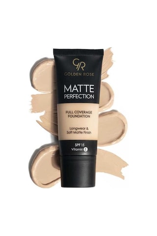 Golden Rose Matte Perfection Full Coverage Foundation 01 Natural