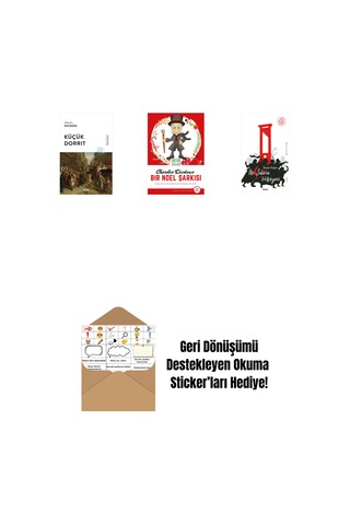 Küçük Dorrit + Bir Noel Şarkısı + İki Şehrin Hikayesi + Okuma Sticker'ları