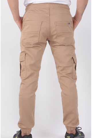 Black Steel Kargo Cepli Lastikli Erkek Pantolon-19000 (546193372) Vizon