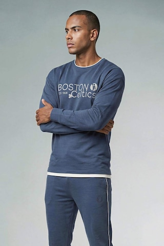 Defacto Nba Boston Celtıcs Boxy Fıt Bisiklet Yaka Skuba Dalgıç Kumaş Sweatshirt F6975ax26spın271 İndigo-ın271