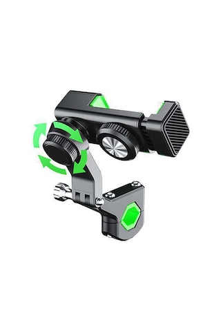 Motosiklet Küresel Pusula Telefon Tutucu, Işıksız Gidon Yeşil Yeşil