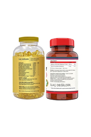 Flx Omega 3-6-9 Balık Yağı 180 Softgel & Nevfix Magnesıum Cıtrate