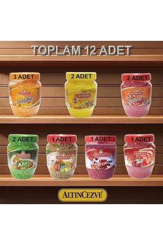 Altıncezve Granül Oralet 12'li Paket 300gr X 12 Adet Portakal,limon,kuşburnu,kivi,elma,nar,tarçın 300 G