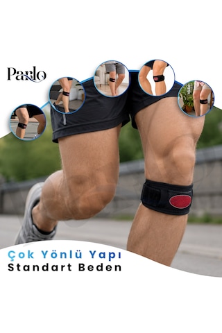 Ortopedik Tendon Bandı Ayarlanabilir Silikon Pedli Diz Altı Destek Bandı