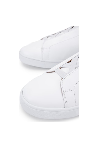 Tamer Tanca Erkek Hakiki Deri Beyaz Sneakers & Spor Ayakkabı 1093 2805 Erk Ayk Y26 Beyaz