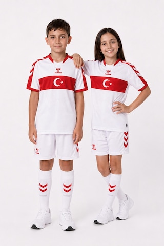 Hummel Milli Takım Forma 25-26 Çocuk Beyaz