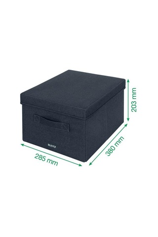 Leitz Kapaklı Kumaş Saklama Kutusu M - Orta Boy, 2'li Paket Çok Renkli