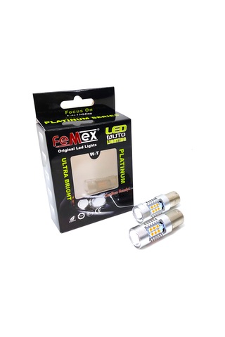 Femex  Platınum Serisi Py21W 1156 Bau15S 150x Tırnak Tek Duy 3030