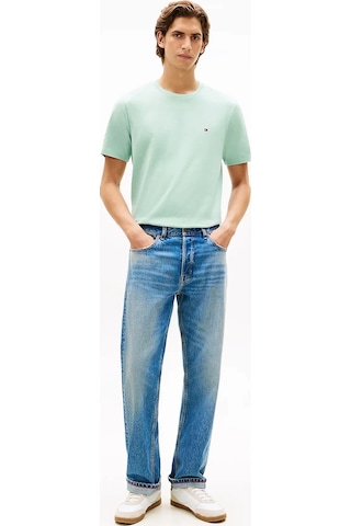 Tommy Hilfiger Ess Seasonal Reg Fıt Solıd Tee Erkek Yeşil T-shirt - Mw0mw39995